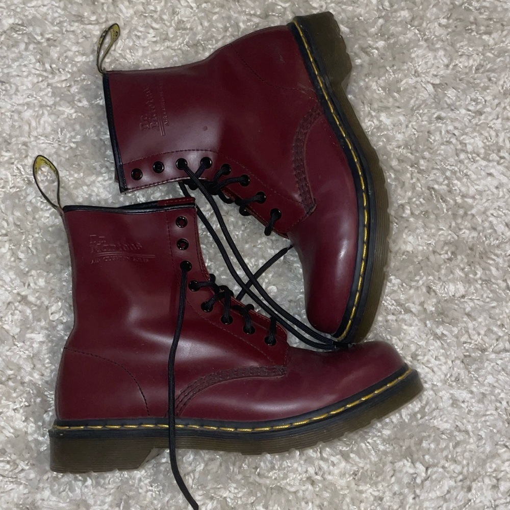 Maroon Dr martens